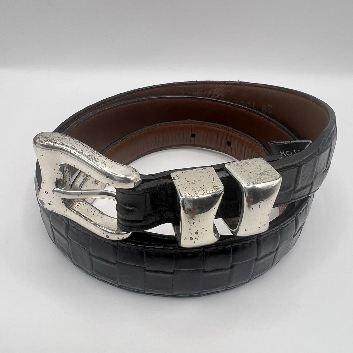 BRIGHTON★　USA VINTAGE ウエスタン　レザー　ベルト brighton onyx belt products for sale | eBay
