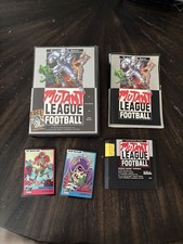 Sega Genesis Game Mutant League Football CIB Complete In Box W/Cards 