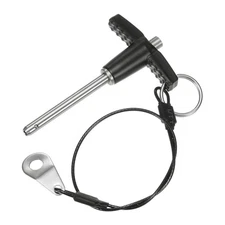 T Handle Lock Pins, 5mm Dia. 40mm Usage Length Push-Button Ball Locking Pin