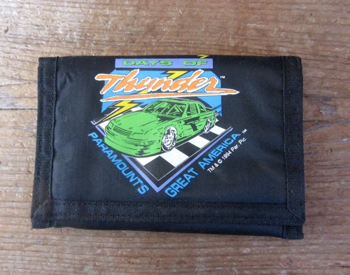 Vintage 90s Paramount’s Great America Theme Park Days OF Thunder Nylon Wallet
