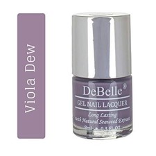 DeBelle Gel Nail Polish Viola Dew Dark Lilac Nail Paint - 8 Ml