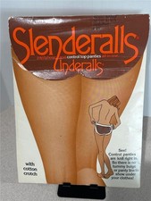 Underalls SLENDERALLS Vintage 1981 Pantyhose Control Top Panties Queen Nude