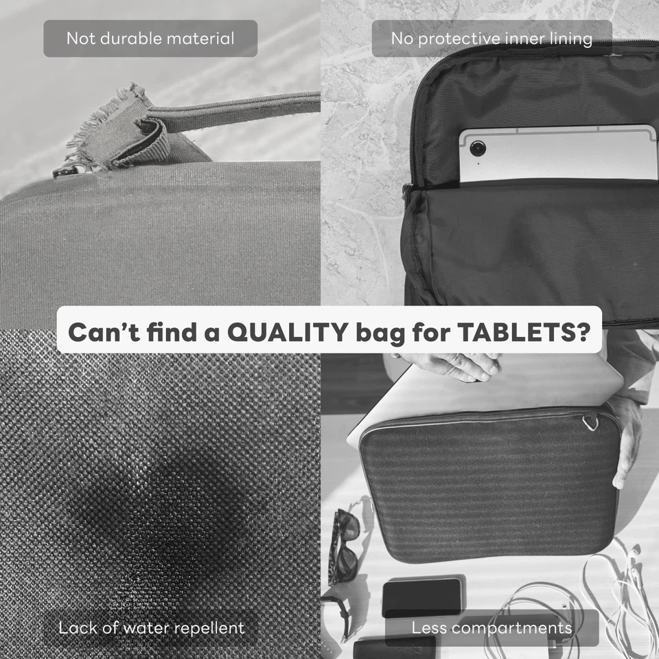 13" Waterproof Slim Carrying Case for MacBook Air Handle Sleeve Bag - Image 2 of 4