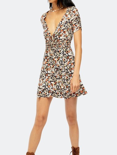 Free People Forget Me Not Mini Dress Sz 
