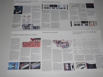 Tandberg Open Reel 10x Stereo Brochure, 6 pg, Specs, Articles, Info 1978