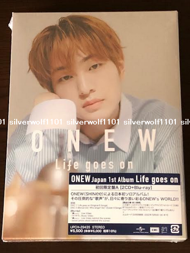 New SHINee ONEW Life goes on Limited Edition Type A 2 CD+Blu-ray+Booklet  Japan