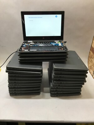 Lot of 60 HP ProBook X360 11 G6 EE Celeron 4GB RAM 64GB eMMC Parts BIOS LOCK -