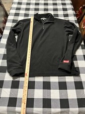 2002 Salt Lake City Olympics Official Black Fleece Pullover 1/4 Zip Men Jacket S