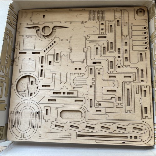 Intrism Pro 3D Puzzle für Erwachsene, Holz Marmor Labyrinth Kit Würfel Holz - Bild 8 von 17