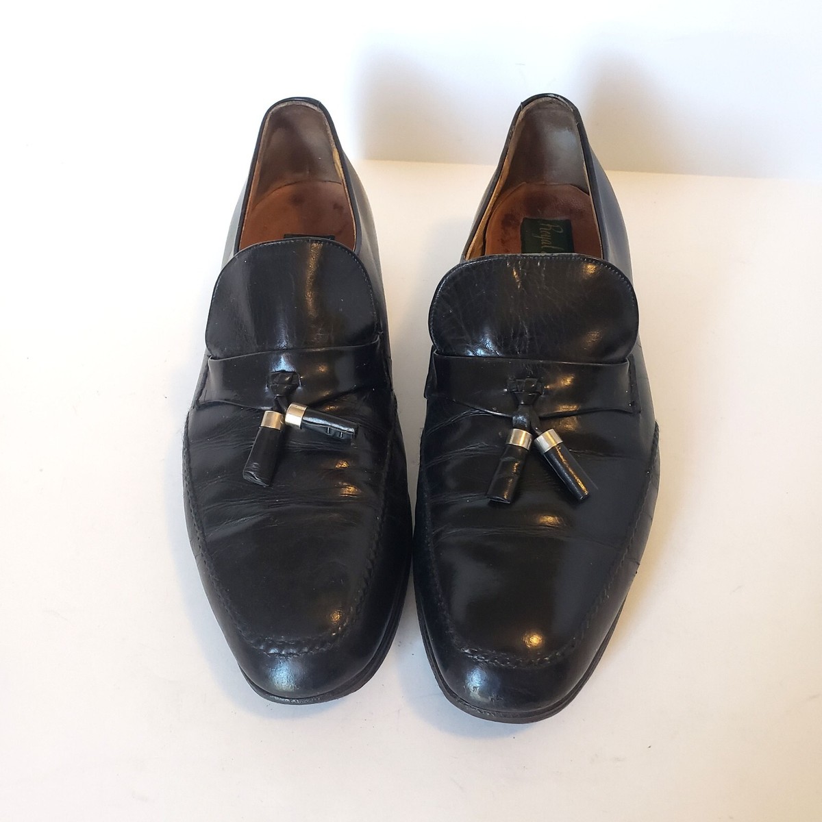 EUC. Florsheim Imperial ALL Leather Size 8D VTG DUCKIE BROWN FLORSHEIM LONG WINGTIPS DRESS SHOES LEATHER  main image 2