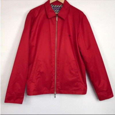 Modern Amusement  Women's Raincoat Jacket Medium Red Long Sleeve