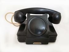 Vintage Soviet Telephone no Dial Bakelite Intercom Internal Phone Office Decor