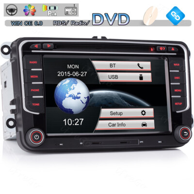 7'' HD Autoradio GPS Navi DVD RDS für VW Golf Vl V Polo 6R Passat Touran Scirocco