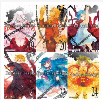 Pandora Hearts English Manga 英語 漫画 1-24 Pandora Hearts Manga Complete Loose Set Volume 1-24(END
