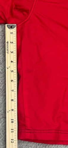 Racing Aprilia Men's Lion Embroidered Red Cargo Shorts Size 42 - Picture 8 of 11