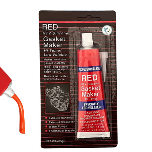 2x Car Engine Sealant Waterproof Red Silicone Sealant Oil Resistant -60~+300℃