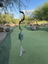 Vintage Paolo Soleri Cosanti Arcosanti Cast Bronze Wind Bell Chime 32” Approx