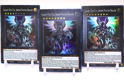 Yugioh Galaxy-Eyes Full Armor Photon Dragon Playset - Super Rare  M/NM  1st Ed.