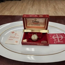 Vintage Zodiac Rotographic Hermetic Automatic 10KGF - 17 Jewel