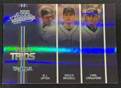 B.J. UPTON Crawford 2005 Absolute Memorabilia #TT-4 Team Trios Spectrum #021/125