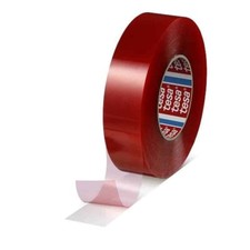 tesa cinta adhesiva de doble cara 4965 PP 25 mm x 50 m (transparente)
