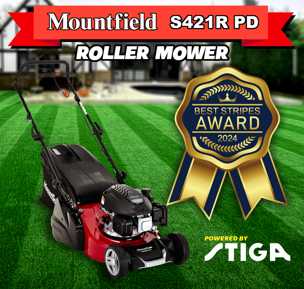 Petrol Lawn Mowers Best Petrol Mower For Stripes Mountfield S421R