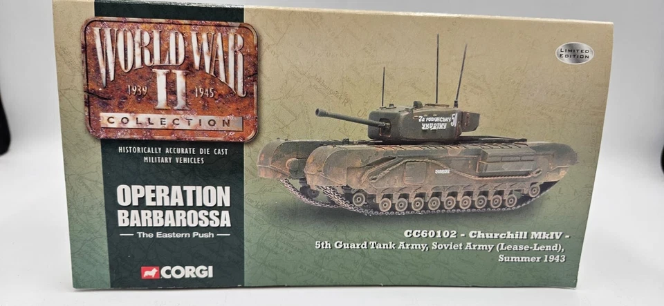 Corgi CC60102 Churchill Mk1V 5th Guard Tank Army, Soviet Army Lease 1:50 Scale.  - Image 2 of 4