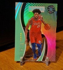 Joel Embiid 2019-20 Illusions Emerald Green Astounding Insert # 7 Acetate 76ers