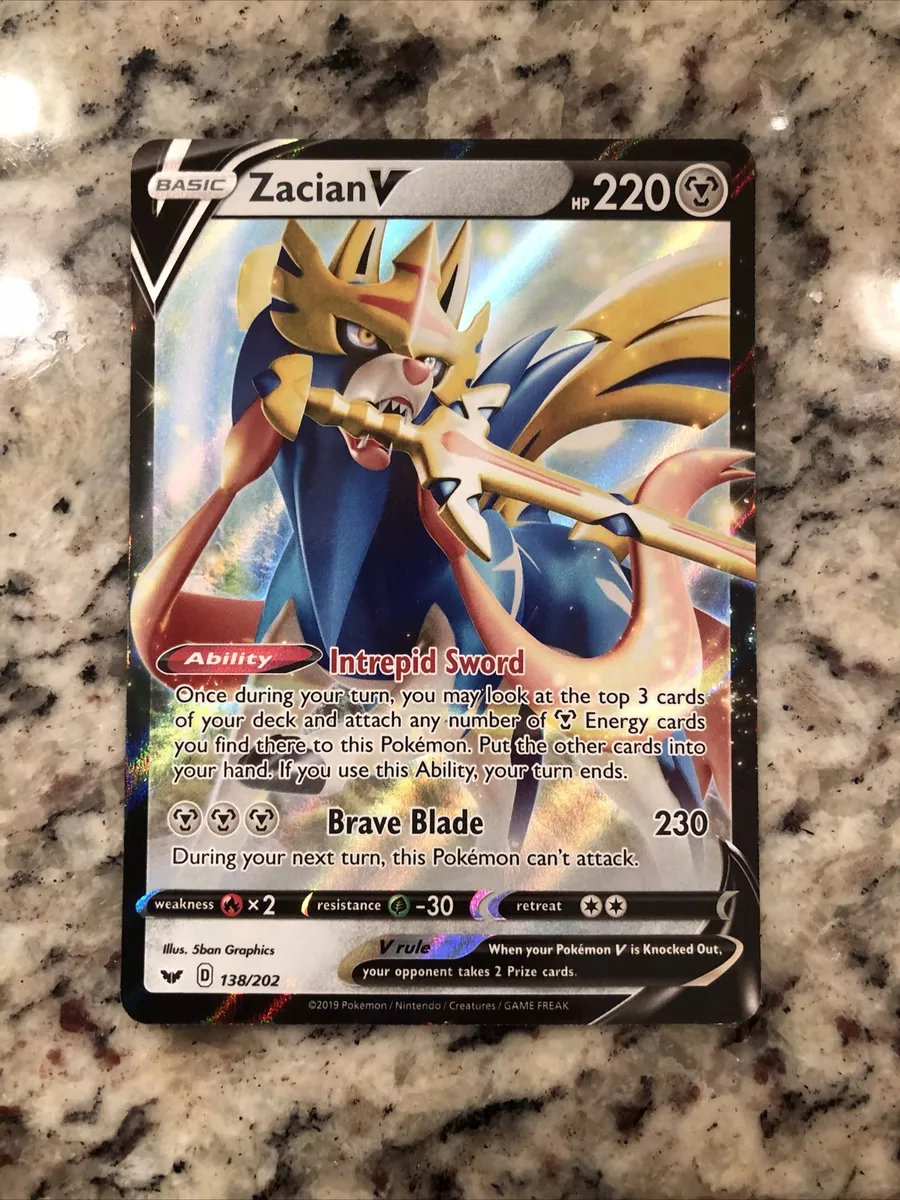 Zacian V 138/202 (Sword and Shield Promo) (138/202) [First Partner