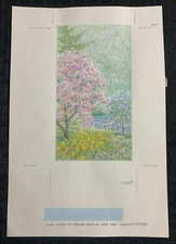 THANK YOU NOTE Painted Ducks in Pond Woods 7x10" Greeting Card Art #13618