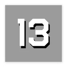 13 Hull Number Decal - US Navy Ship Decal - Model Kit Decal - USN Veteran Decal