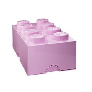 pink lego storage brick