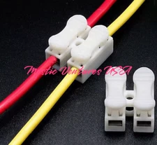 25 or 50 pieces NO Solder Quick Wire Connectors Single or Double Terminal U PICK