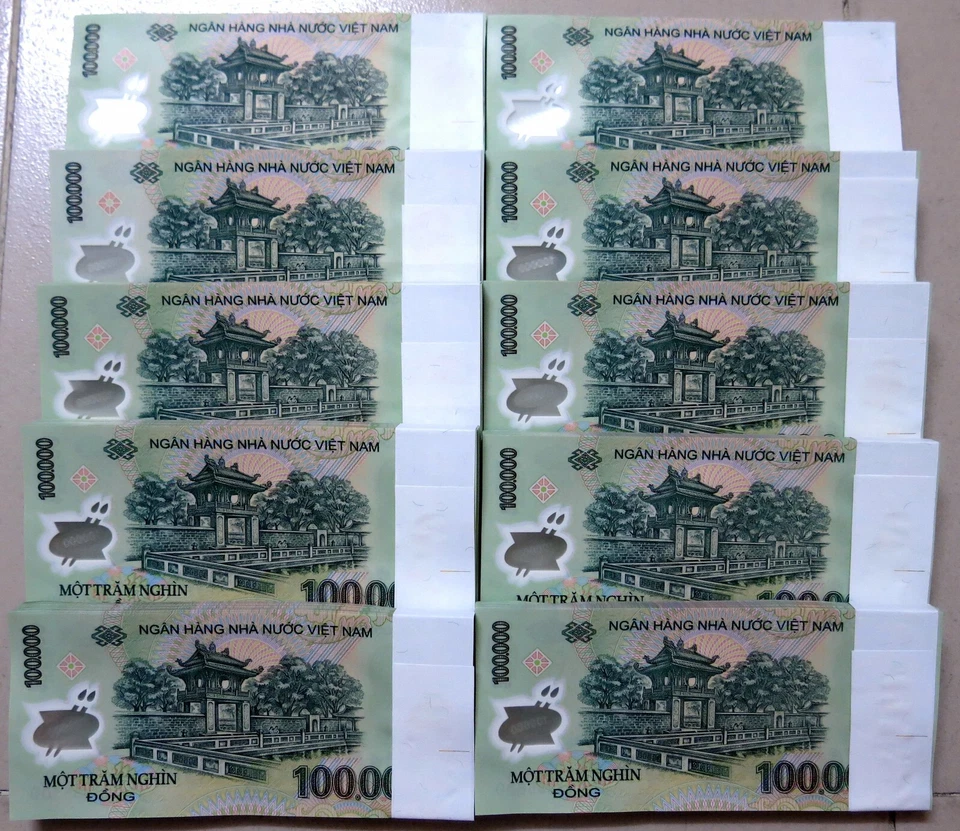 Vietnam 10 Million Dong = 100,000 Dong x 100 notes in UNC Brand new Banknotes - Image 4 of 4