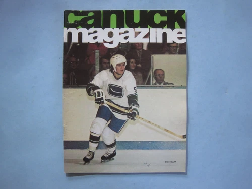 1974/75 VANCOUVER CANUCK NEW YORK ISLANDERS HOCKEY PROGRAM GLENN RESCH DON LEVER