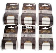Silver Plated BeadSmith Craft Wire, Tarnish Resistant Wire Elements (8+ Gauges)