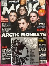 Mojo Magazine June 2018 295 With New Sealed CD Artic Monkeys Robert Plant