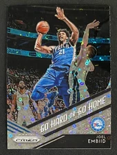 2018-19 Panini Prizm Joel Embiid Fast Break Disco Prizm Go Hard or Go Home #6
