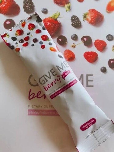 6x GIVE ME Berry Detox Fiber Drink Slim Perdita di Peso Illumina e Sana Pelle - Foto 12 di 14