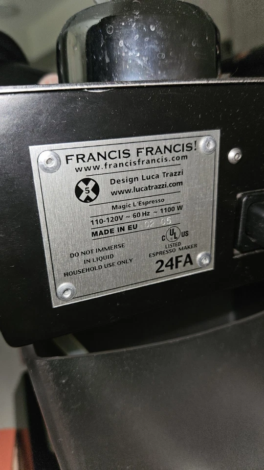 FrancisFrancis! Luca TRAZZI X5 Espresso Machine Stainless Steel - Works — 第 4/4 张图片