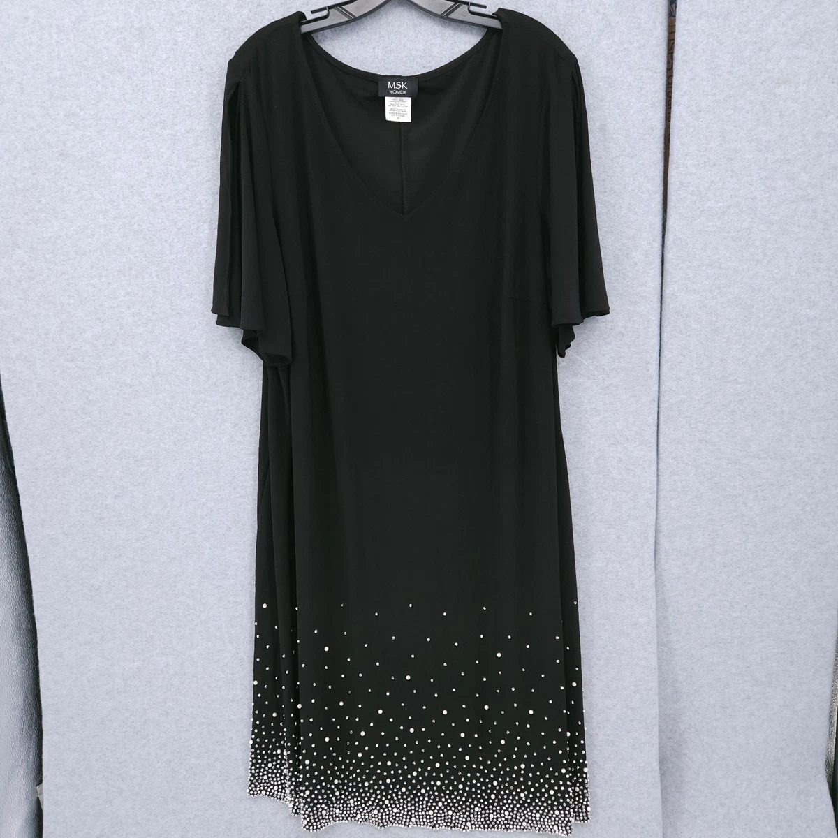 msk short sleeve beaded shift dress Dresses for Women for sale Spot clean