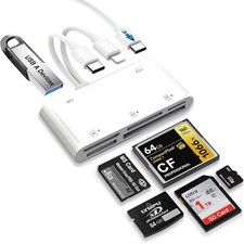 5 in 1 Memory Card Reader USB 3.0 OTG Adapter SD Card Reader For iPhone/iPad