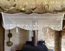 Vintage French Mantle Shelf Runner Cover Trim