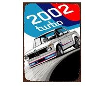 BMW 2002 TURBO METAL SIGN  PLAQUE A6 A5 A4