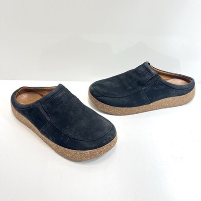 Sz 41 German Comfortfüße Handmade Black Leather Clogs Cork ComfortFusse M8 W10