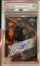 2022 Topps Chrome Black - Autographs Oneil Cruz #CBA-OC Orange Refractor /25