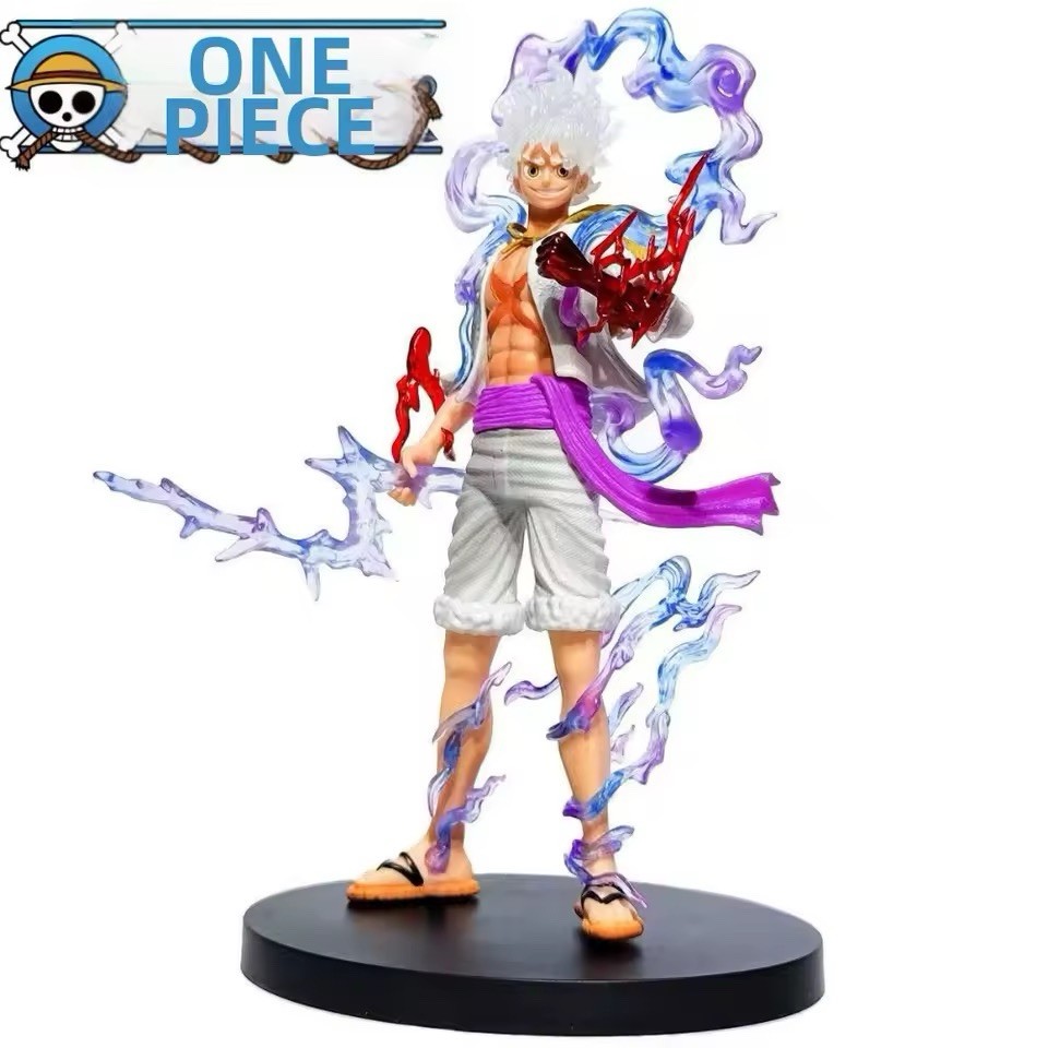 Figurine Luffy Gear 5 One Piece - Statue Nika de 15 cm pour Décoration Shonen