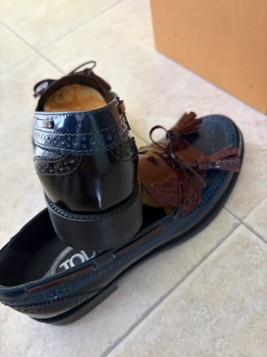 TOD'S Gomma Ru Mocassin Bucature Lacc.Napp womens size 37 - Picture 5 of 8