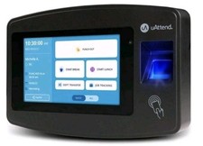 uAttend JR2000 Biometric Time Clock – Fingerprint, RFID, PIN for Small Business