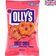 Olly's  Sweet Chilli Pretzel Thins - Low-Calorie 35g Pouches (Pack of 10)